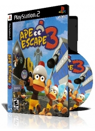Ape Escape 3 با کاور کامل و چاپ روی دیسک